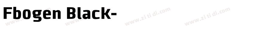 Fb0gen Black字体转换
